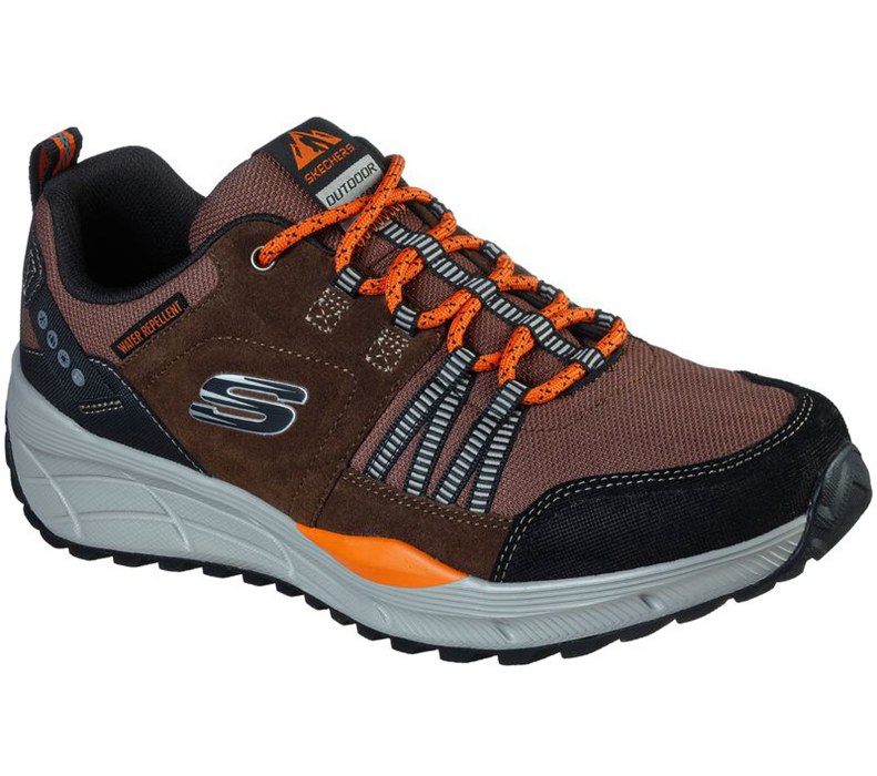 Skechers Herr Bruna/Svarta Sneakers - Relaxed Fit: Equalizer 4.0 Trail - Sverige (EVQWP-3172)